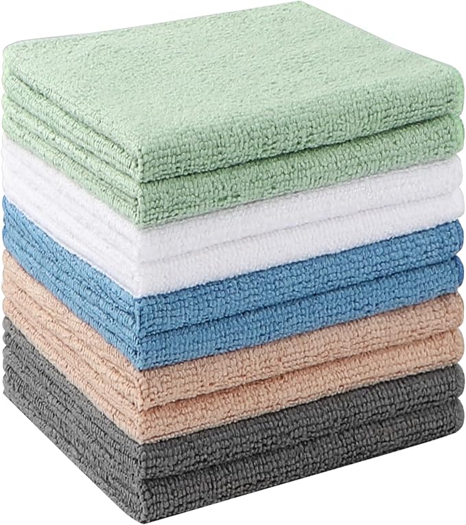 Washcloths 10 Pack Face Towels, Highly Soft Wash Cloths | Hand Towels, Fast by Unimade