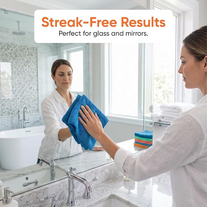 Superio Microfiber Squeegee Mopping Towel Extra Large Miracle Cloth Streak Free - Image 3