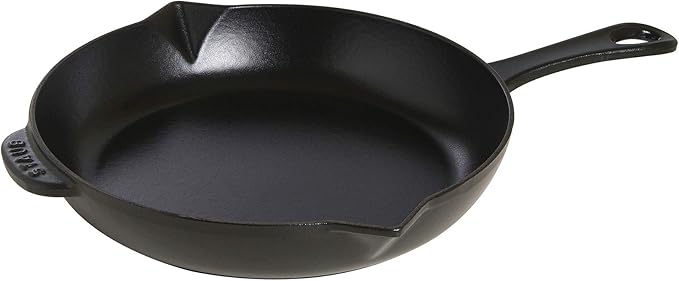 Staub Cast Iron 10-inch Fry Pan - Matte Black, Made in France