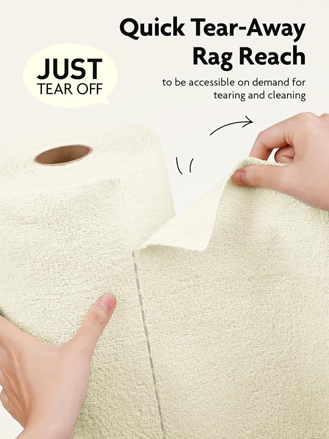 Fantasticlean Microfiber Cleaning Cloth Roll- 30 Sheets, Tear-away Microfiber - Image 2