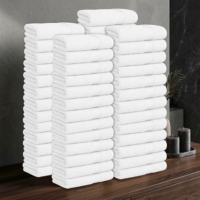 100% Cotton Hand Towels 18x28 Inches, 600 GSM, Soft & Absorbent - Image 2