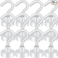 Neosmuk Magnetic Hooks, 30lb Heavy Duty, 12 Pack by Neosmuk