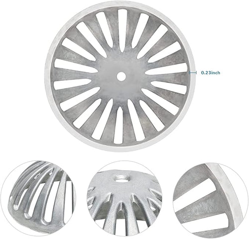 10 Pack Floor Sink Strainer Floor Drain Strainer Heavy Duty Aluminum Dome Sink Drain Strainer Floor Drain Cover for Kitchen, Bar, Outdoor Garden or Bath 5-1/4" Diameter x 2-1/4"H