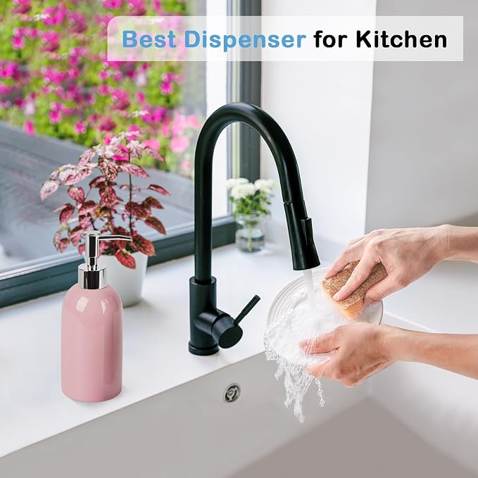 Natheeph Soap Dispenser for Bathroom/Kitchen Fill Hand Soap/Dish Soap, 14OZ | - Image 4
