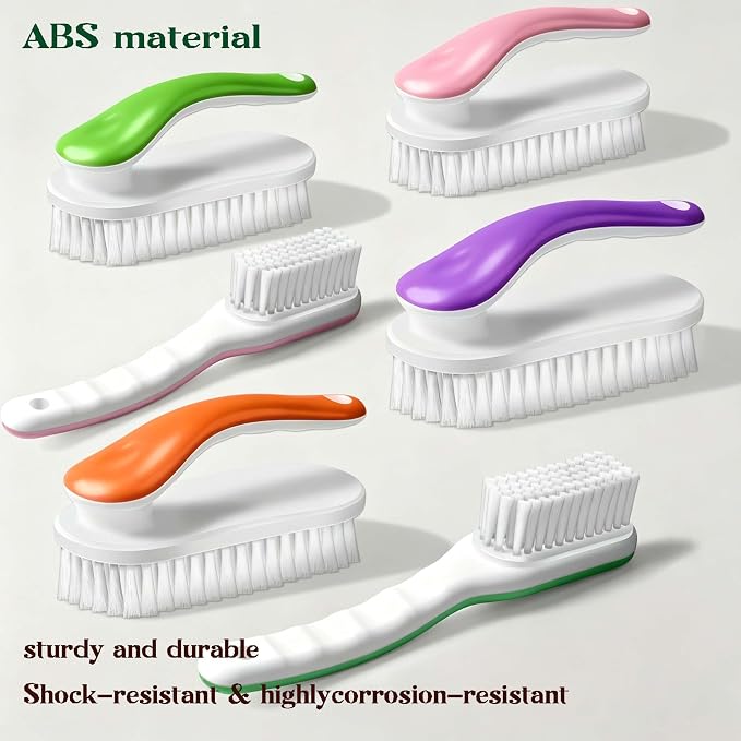2pc Multi-Purpose Household Cleaning Brush Set, Ergonomic Comfort Grip - Image 8