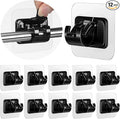 12 Pack Self Adhesive Curtain Rod Holder, No Drill Curtain Rod Brackets by ARTOSHIN