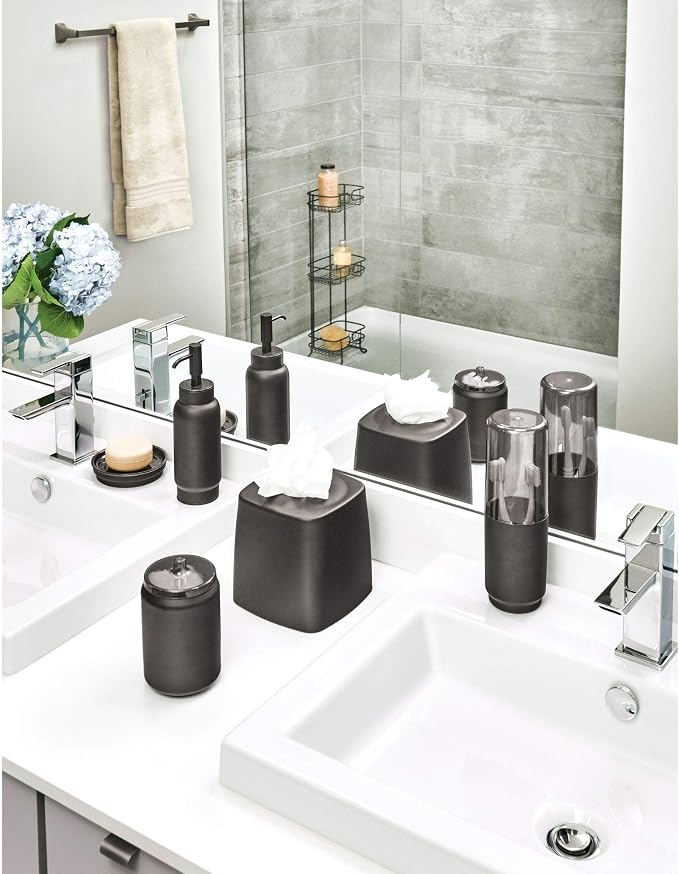 iDesign Austin Covered Holder, Holds Regular and Electric Toothbrushes | Holds - Image 5