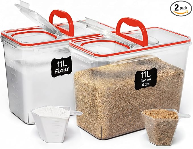 Shazo 2 PC Flour Sugar Storage Containers by Shazo