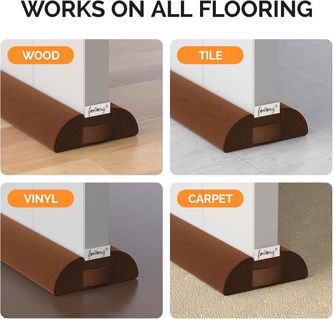 fowong Door Draft Stopper 36 Inch Soundproofing Draft Stoppers Seal - Image 5