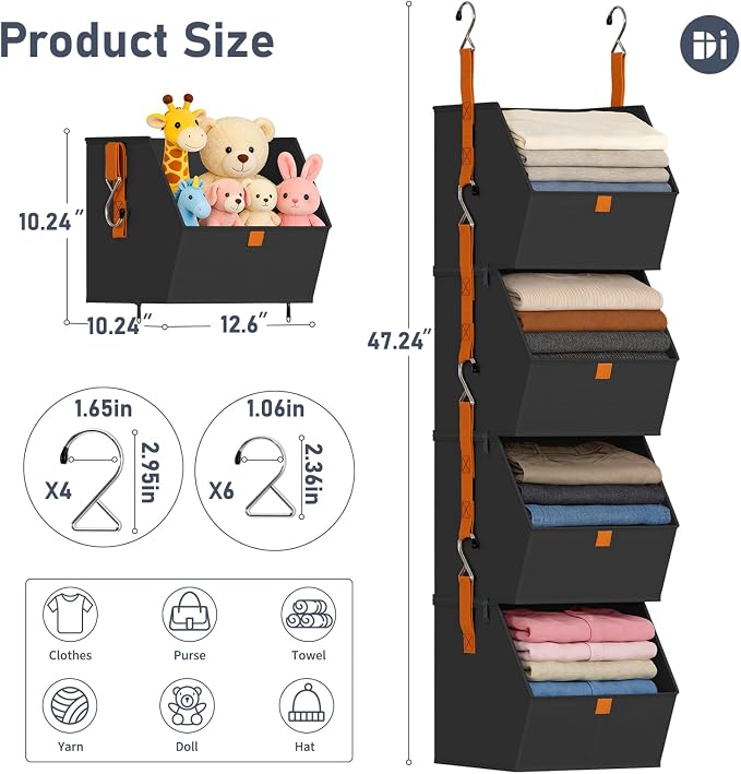 DIMJ Hanging Closet Organizer - Image 3