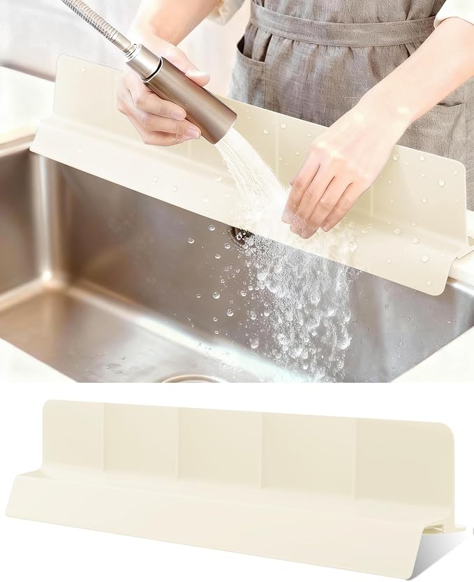 Kitchen Sink Splash Guard 23" 18" 30" Silicone Water Guard by AyNirser