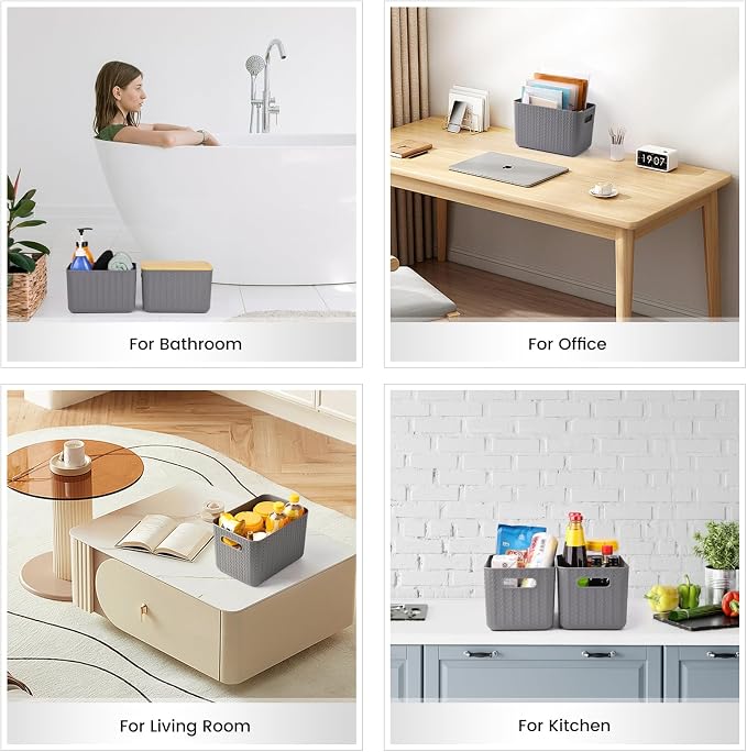 Ohmlove 4 Pack Storage Bins - Image 7