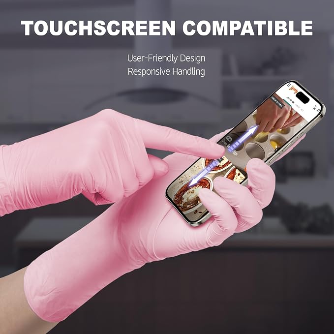 SwiftGrip Disposable Nitrile Dishwashing Gloves, Extended 12 Inches Cuff - Image 6