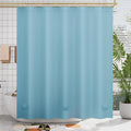 AmazerBath Teal Shower Curtain Plastic 72x72 Inches, Turquoise Shower Curtain by AmazerBath