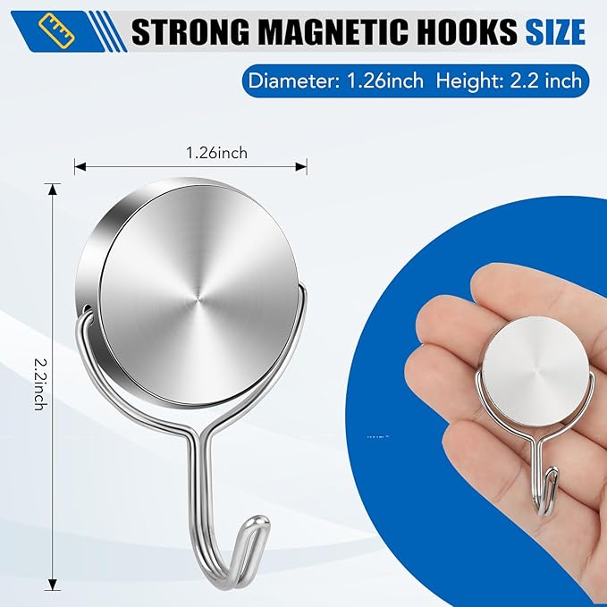 LOVIMAG Magnetic Hooks for Cruise Cabins 80Lbs 15 Pack - Image 4