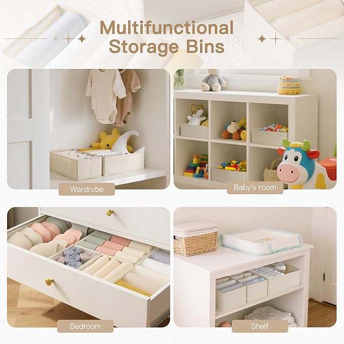 Drawer Organizer Clothes, 24 Pack Dresser Organizer - Image 6