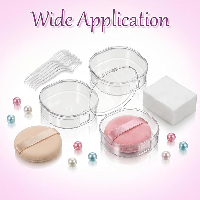 3 PCS Portable Cotton Round Holder, Plastic Cotton Pad Dispenser, Portable - Image 7