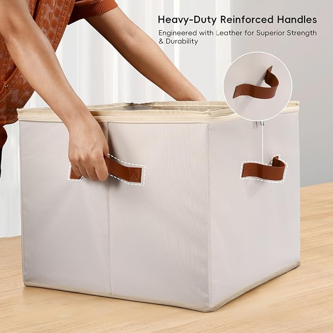 Shoe Organizer for Closet, 3 Pack Shoe Storage Bins - Image 7