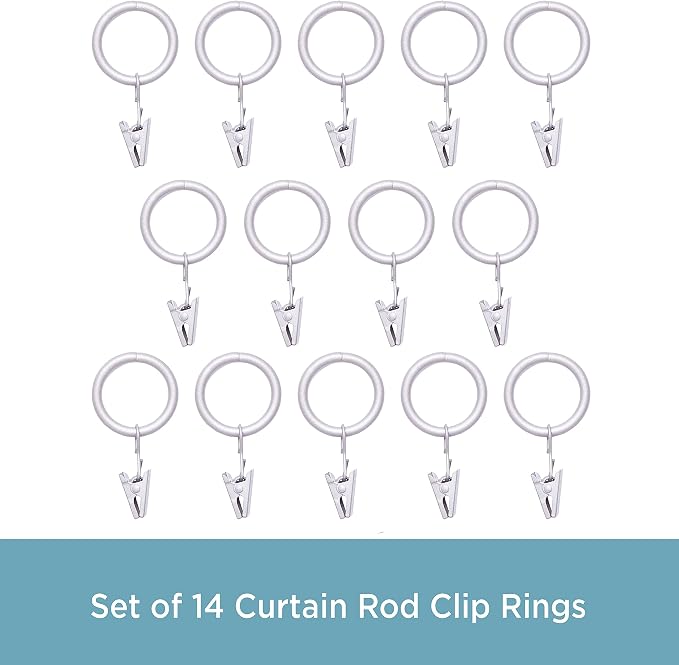 Kenney Real Home Window Curtain Clip Rings - Image 3