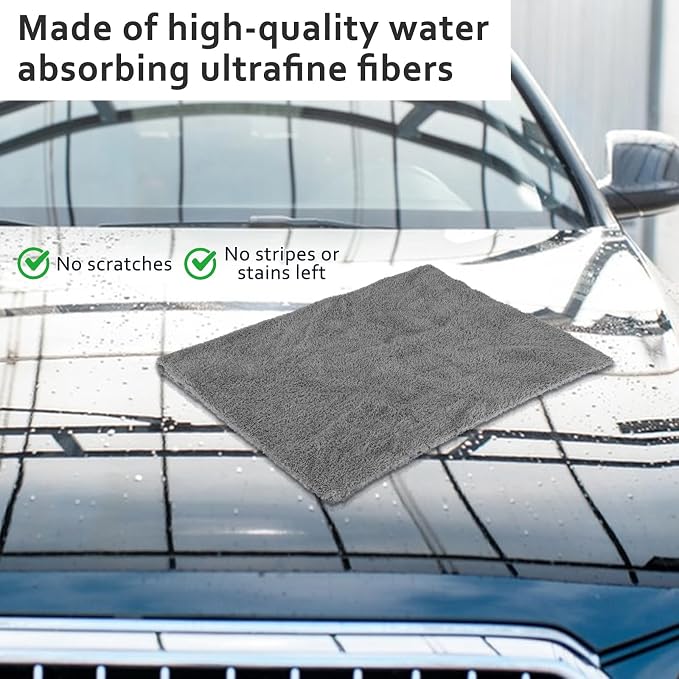 5 PCS Extra Large Microfiber Cleaning Cloth 30"x20", Washable Reusable Floor - Image 6
