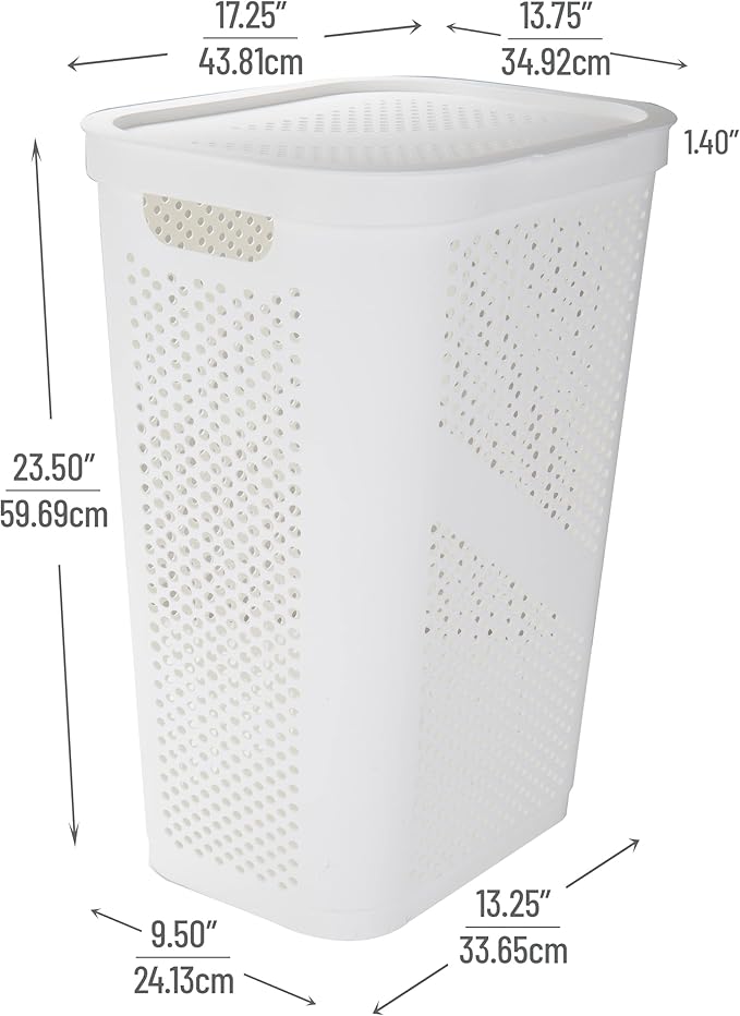 Mind Reader Slim Laundry Hamper - Image 3