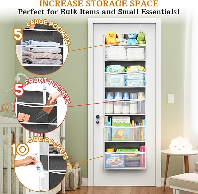 5Tiers Over Door Organizer, Weekly Clothes Organizer - Image 8