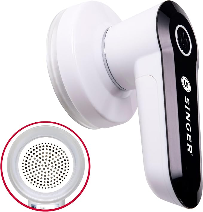 SINGER® Compact & Portable Fabric Shaver and Lint Remover | Battery operated by Unknown