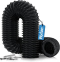Hon&Guan Diesel Heater Ducting 3" x 16FT, Nylon Flexible Duct Hose, Heavy Duty Hose for Diesel Heater, 3D Printer, Laser Machine, Dryer Vent, RV, Boat Blower, Black