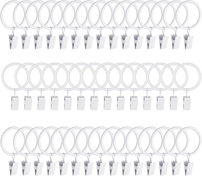 Lansian 44 Pack Curtain Rings by Lansian