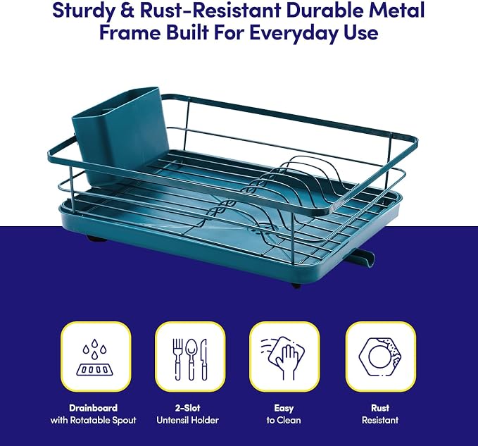 Dish Drying Rack 3 Piece Dish Drainer - Image 3