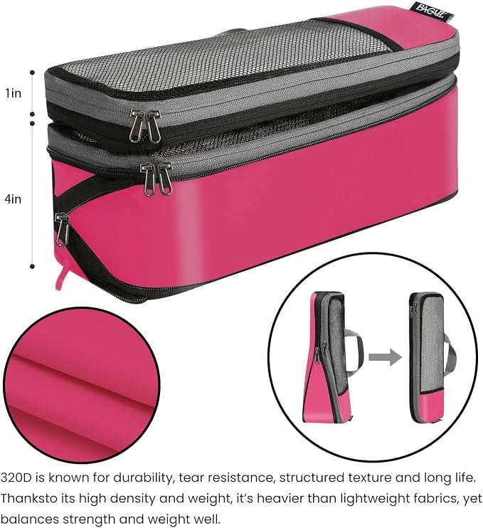 BAGAIL 4 Set/6 Set/8 Set Compression Packing Cubes Travel Accessories - Image 5