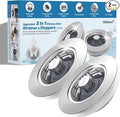 Hibbent 2 Pack Metal Kitchen Sink Drain Strainer and Stopper, Transparent by Hibbent