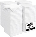 AIDEA Microfiber Cleaning Cloth White-400PK, Soft Microfiber Towels by AIDEAHOME