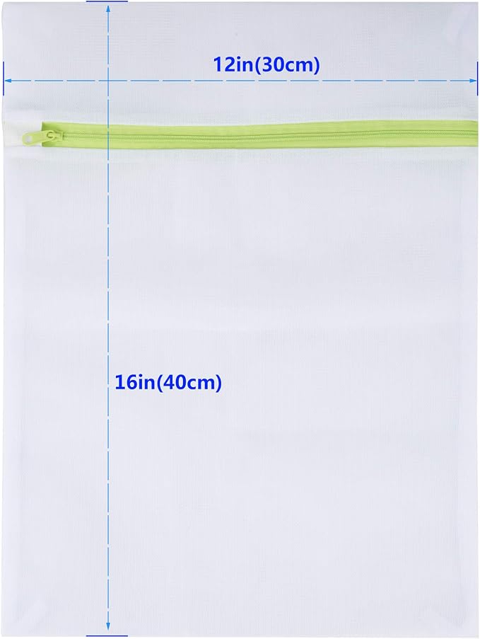 Mesh Laundry Bags 6pcs 16*12 Inch Laundry Wash Bag Colorful Zipper - Image 2