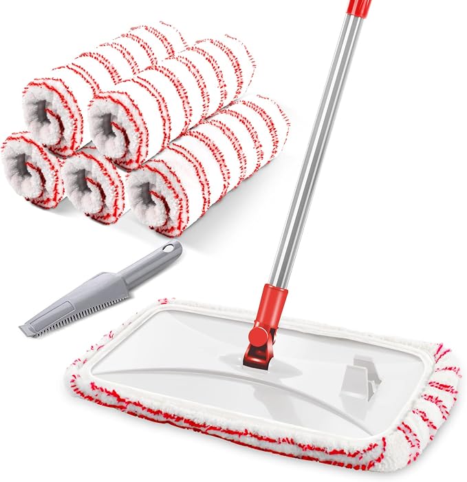 Hardwood Floor Mop, Extended Large Flat Floor Mop by MASTERTOP