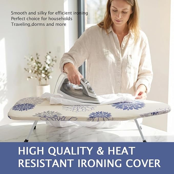 SheeChung 12.5"x32" Small Ironing Board Cover and Pad, Mini Iron Board Cover - Image 5