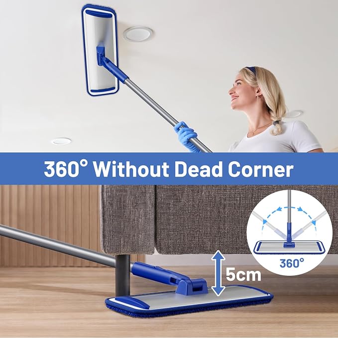Microfiber Flat Mop for Hardwood Floors Cleaning - Image 4