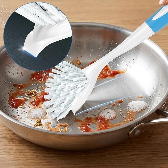 Dish Brush with Long Handle for Kitchen Sink Pot Pan Cleaning, 20 Bulk Pack | - Image 4