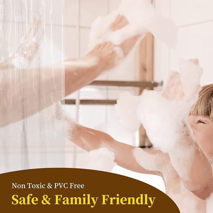 Barossa Design Frosted Shower Curtain Liner Standard Size - Image 2