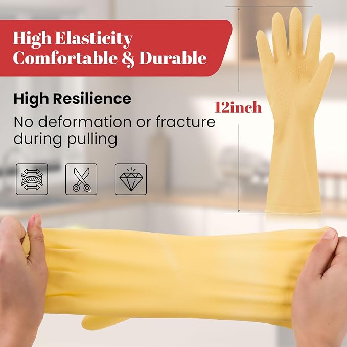 Rubber Cleaning Gloves for Dishwashing - Image 4
