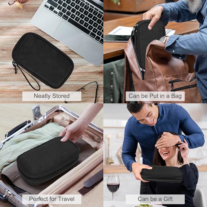 FYY Electronic Organizer, Travel Tech Pouch Bag, Waterproof, Double Layers - Image 7