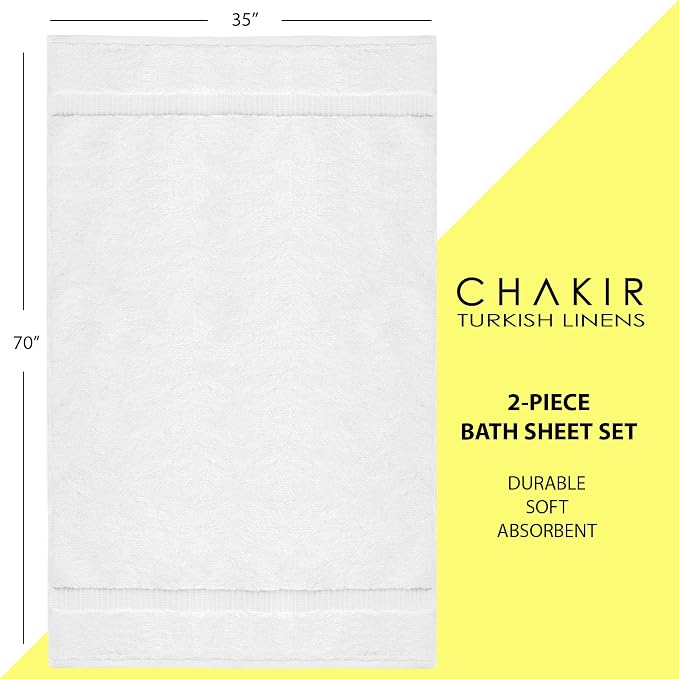 Chakir Turkish Linens, 100% Cotton Premium Quality Turkish Bath Sheets | - Image 6
