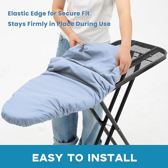 Ironing Board Covers with Padding Standard Size, RAINHOL Blue 15"x54" - Image 2