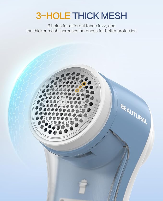 BEAUTURAL Fabric Shaver and Lint Remover, Rechargeable Sweater Defuzzer | - Image 5