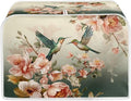 UNICEU Vintage Floral Hummingbird 2 Slice Toaster Cover Kitchen Small Appliance Cover, Quilted Toaster Bread Maker Cover Home Decoration Gifts