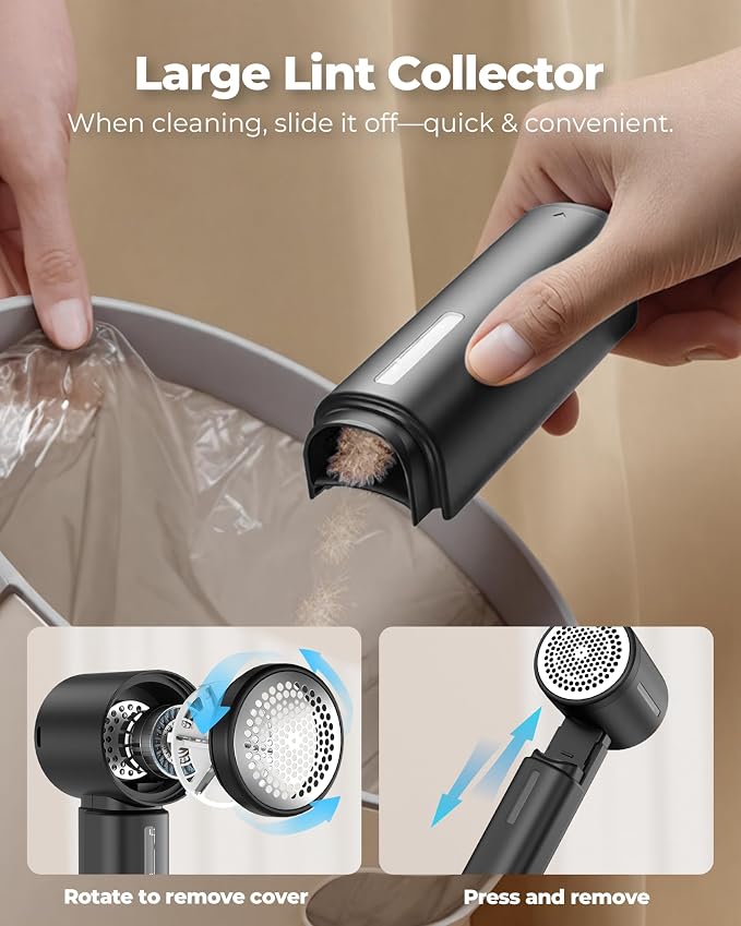 Fabric Shaver, Electric Lint Remover, Sweater Shavers to Remove Pilling - Image 6