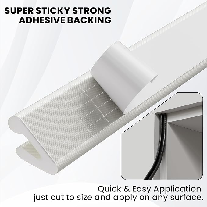 V Shape Thin Foam Weather Stripping Door Frame Seal Strip 19.7FT White, Draft Stopper, Insulation Winter, Weatherstripping, Gap Sealing, Soundproofing, Self-Adhesive Used for Exterior Front Door Side
