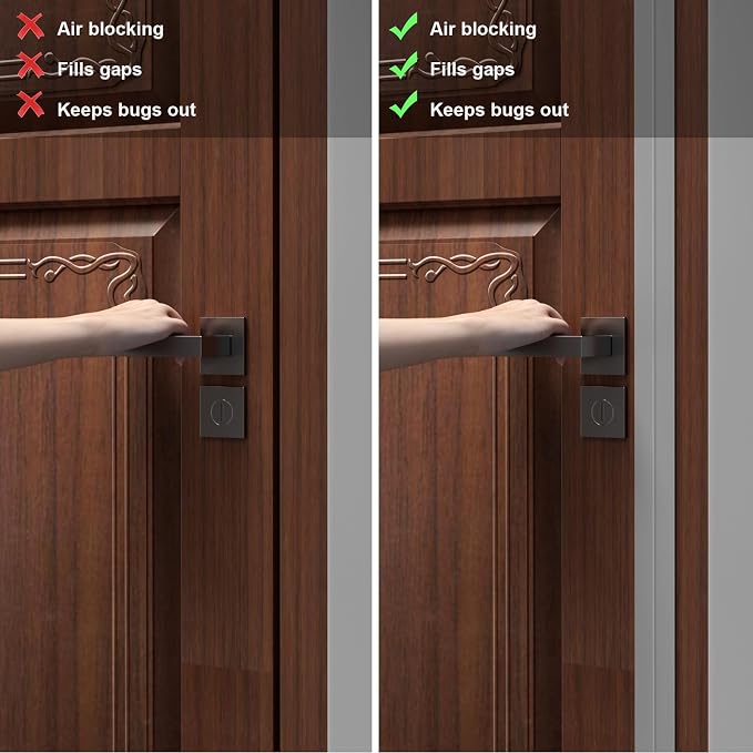 Heavy-Duty 2Inch x 36FT Door Weather Stripping, Extra Thick 2mm Door Draft - Image 3