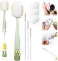 5 in 1 Bottle Cleaning Brush Set, Cleaning Tool Kit by XANGNIER
