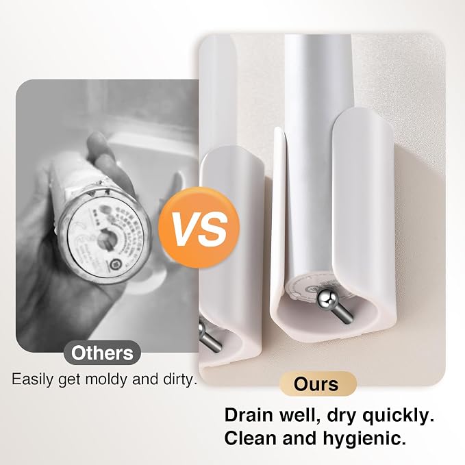 Electric Toothbrush Holder for Bathroom, Wall-Mounted Toothbrush Stand - Image 3